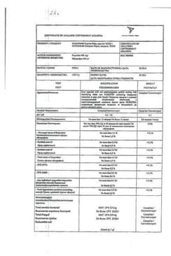 Сертификат Нурофен Экспресс Форте 400 мг капсулы 20 шт