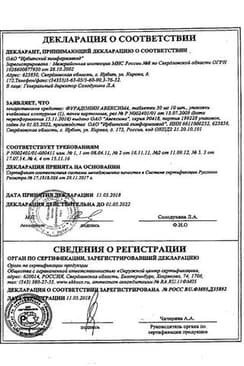 Сертификат Фурадонин