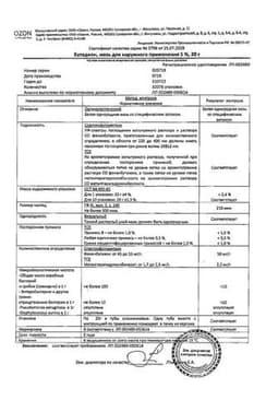Сертификат Бутадион 5% мазь для наружного применения 20 г