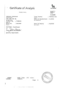 Сертификат Тресиба ФлексТач раствор 100ЕД/ мл картр.в шприц-ручке 3 мл 5 шт