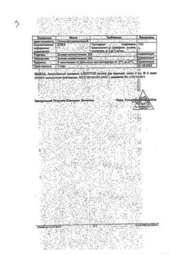 Сертификат Алфлутоп раствор 10 мг/ мл шприц 2 мл 5 шт