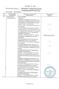 Сертификат Назонекс