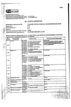 Сертификат Амиксин 125 мг таблетки 6 шт