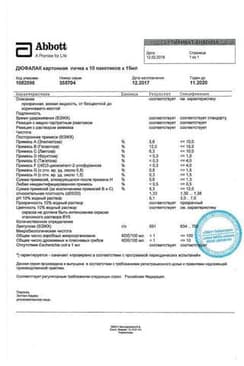 Сертификат Дюфалак сироп 667 мг/ мл фл.1000 мл