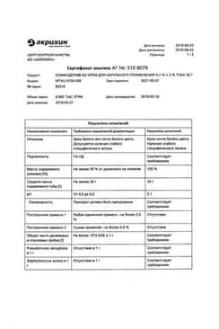 Сертификат Комфодерм М2