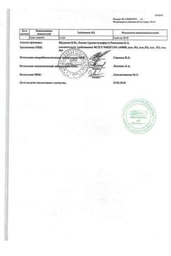 Сертификат Метронидазол 250 мг таблетки 40 шт