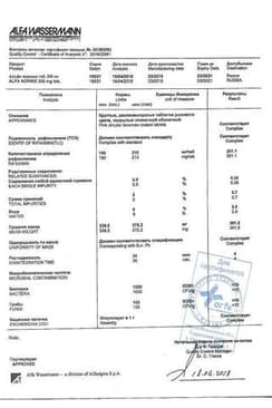 Сертификат Вессел Дуэ Ф