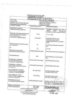 Сертификат Эстрожель 0,6 мг/г гель трансдермальный 80 г