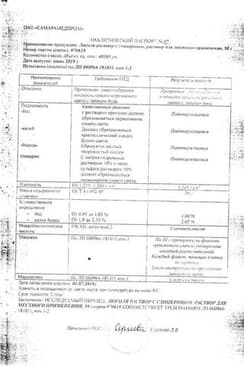 Сертификат Люголя раствор с глицерином для местного применения флакон с насадкой-распылителем 50 г