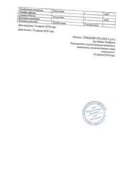 Сертификат Пимафуцин 100 мг суппозитории вагинальные 3 шт