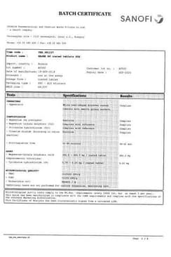 Сертификат Магне В6 таблетки 60 шт
