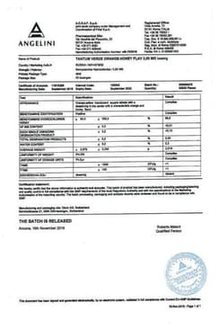 Сертификат Тантум Верде 3 мг таблетки для рассасывания Апельсин-Мед 20 шт