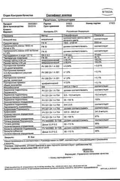 Сертификат Проктозан