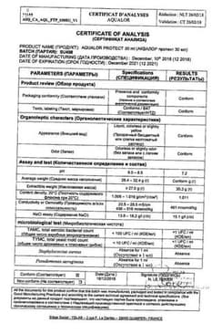 Сертификат Аквалор Протект спрей для промывания носа 30 мл