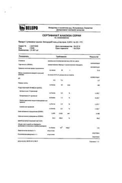 Сертификат Белодерм