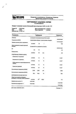 Сертификат Белодерм