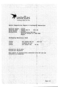 Сертификат Суглат таблетки 50 мг 30 шт