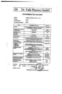 Сертификат Салофальк 4 г/60 мл суспензия для ректального введения 60 мл 7 шт