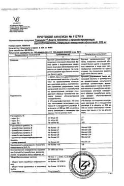 Сертификат Тримедат форте