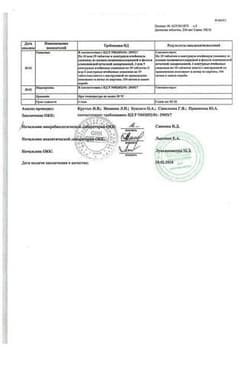 Сертификат Дигоксин 0,25 мг таблетки 30 шт