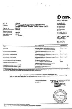 Сертификат Рутацид