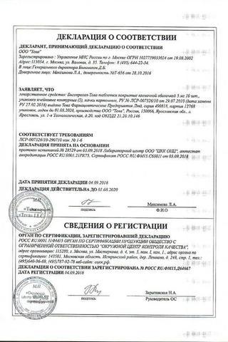 Сертификат Бисопролол-Тева