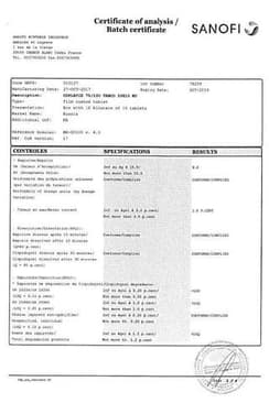Сертификат Коплавикс 100 мг+75 мг таблетки 100 шт
