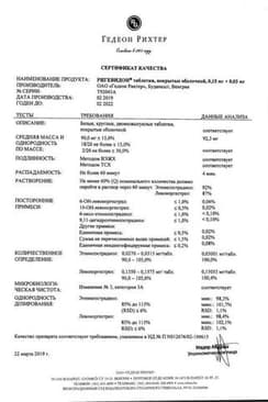Сертификат Ригевидон