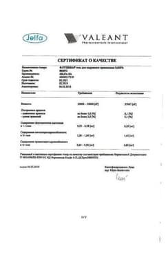 Сертификат Флуцинар