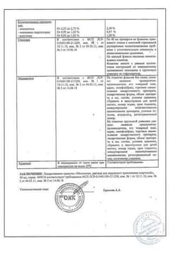 Сертификат Меновазин раствор для наружного применения 40 мл 1 шт