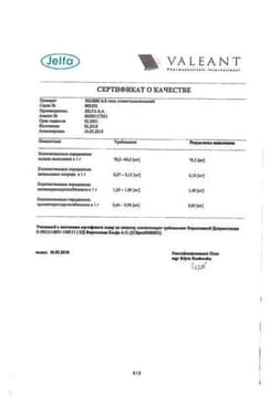 Сертификат Холисал гель стоматологический 10 г