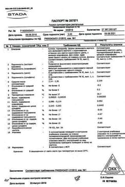 Сертификат Анузол