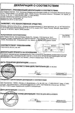 Сертификат Дигоксин