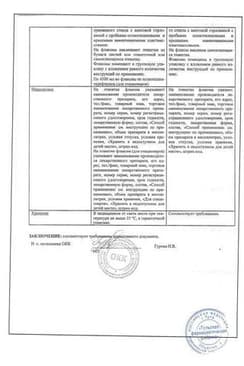 Сертификат Вазелиновое масло для приема внутрь 40 мл