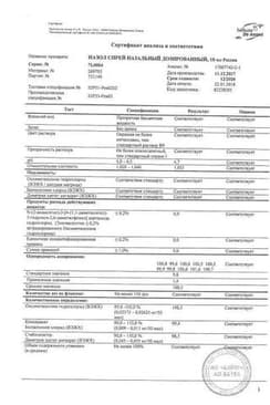 Сертификат Назол