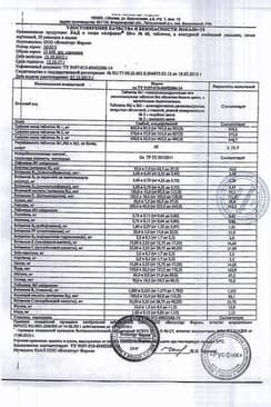Сертификат АлфаВит 50+ таблетки трех видов 60 шт