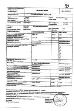 Сертификат Травокорт