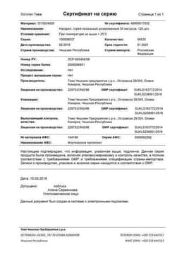 Сертификат Назарел 50 мкг/доза спрей назальный 120 доз