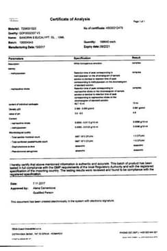 Сертификат Санорин