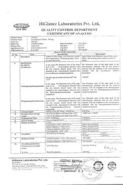 Сертификат Хайлефлокс таблетки 500 мг 5 шт