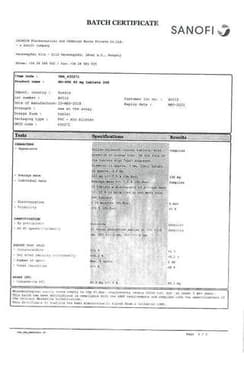 Сертификат Но-шпа таблетки 40 мг 24 шт
