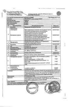 Сертификат Глаупрост 0,005% капли глазные 2,5 мл 3 шт