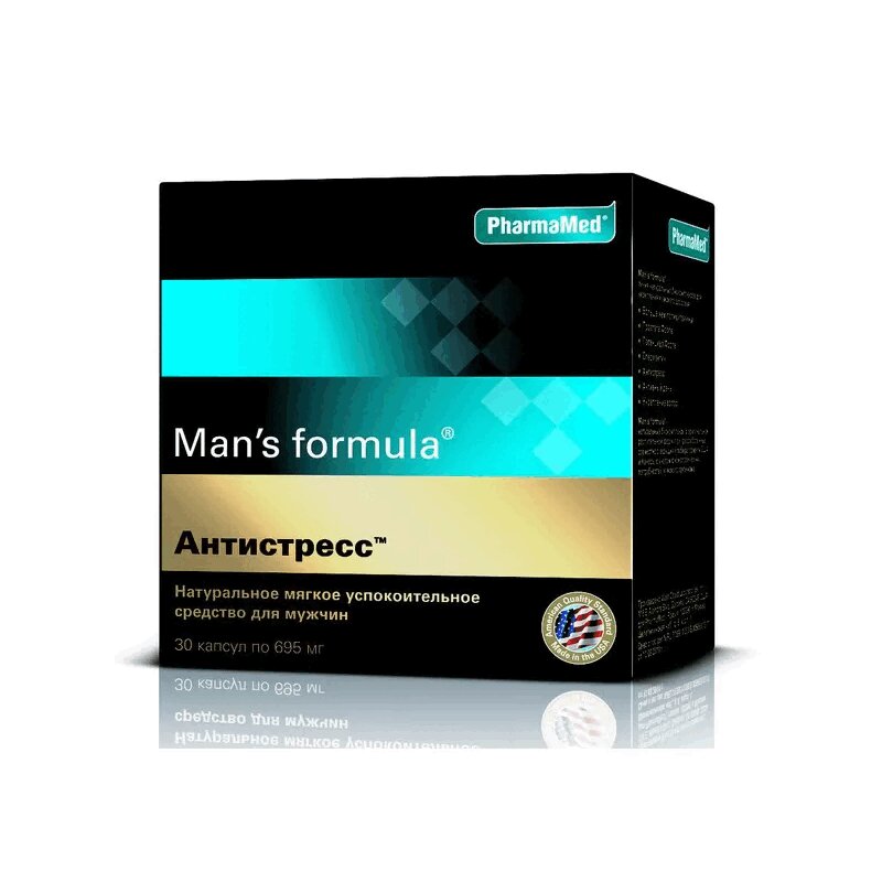 Man's formula Антистресс капсулы 30 шт цена, купить в Москве в аптеке ...