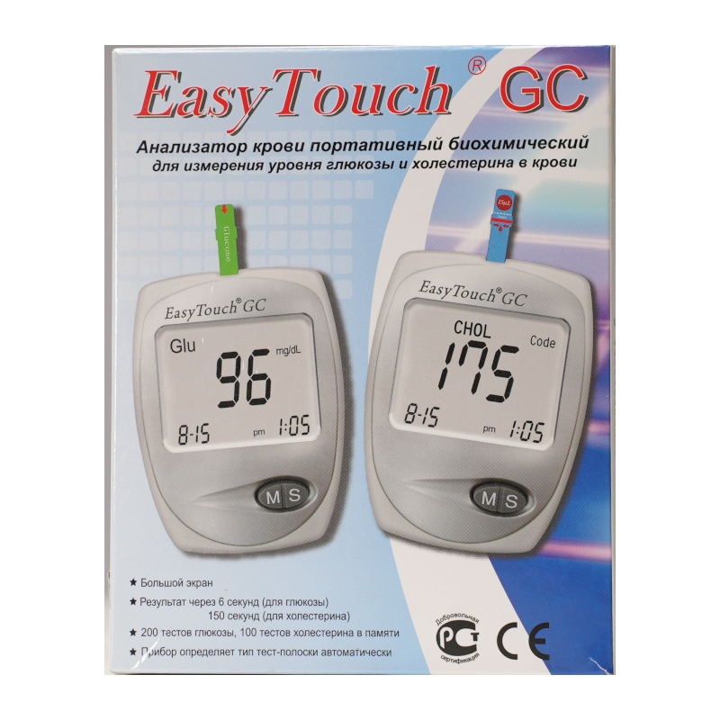 Easy Touch анализатор для определения уровня глюкозы,холестерина в ...