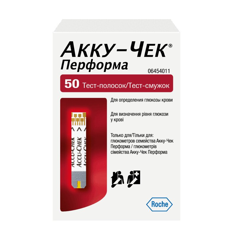 Акку-Чек Перформа Тест-полоски для глюкометра 50 шт цена, купить в ...