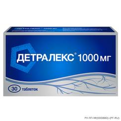Детралекс 1000 мг таблетки 30 шт