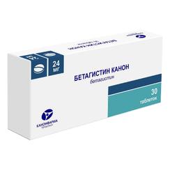 Бетагистин Канон 24 мг таблетки 30 шт