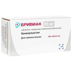 Бривиак 25 мг таблетки 56 шт