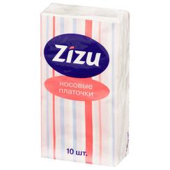 Zizu Платки бумажные носовые трехслойные 10 шт