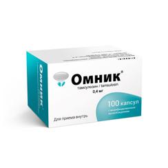 Омник 0,4 мг капсулы с модифицированным высвобождением 100 шт
